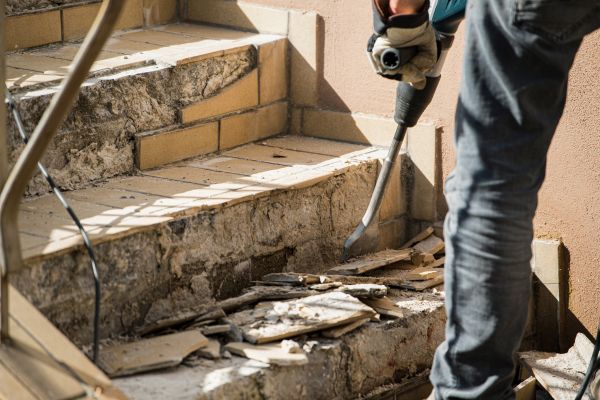 Concrete Stair Demolition in Ogden