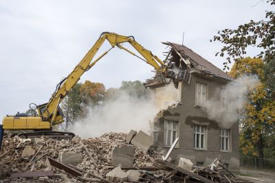 Demolition Equipment at Work